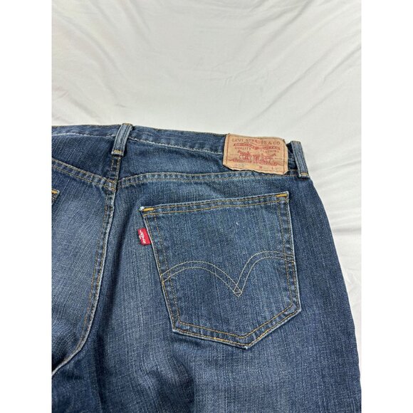 Levis 559 Relaxed Straight Jeans 34x30 Blue Denim Mens Casual Wear - Picture 5 of 8